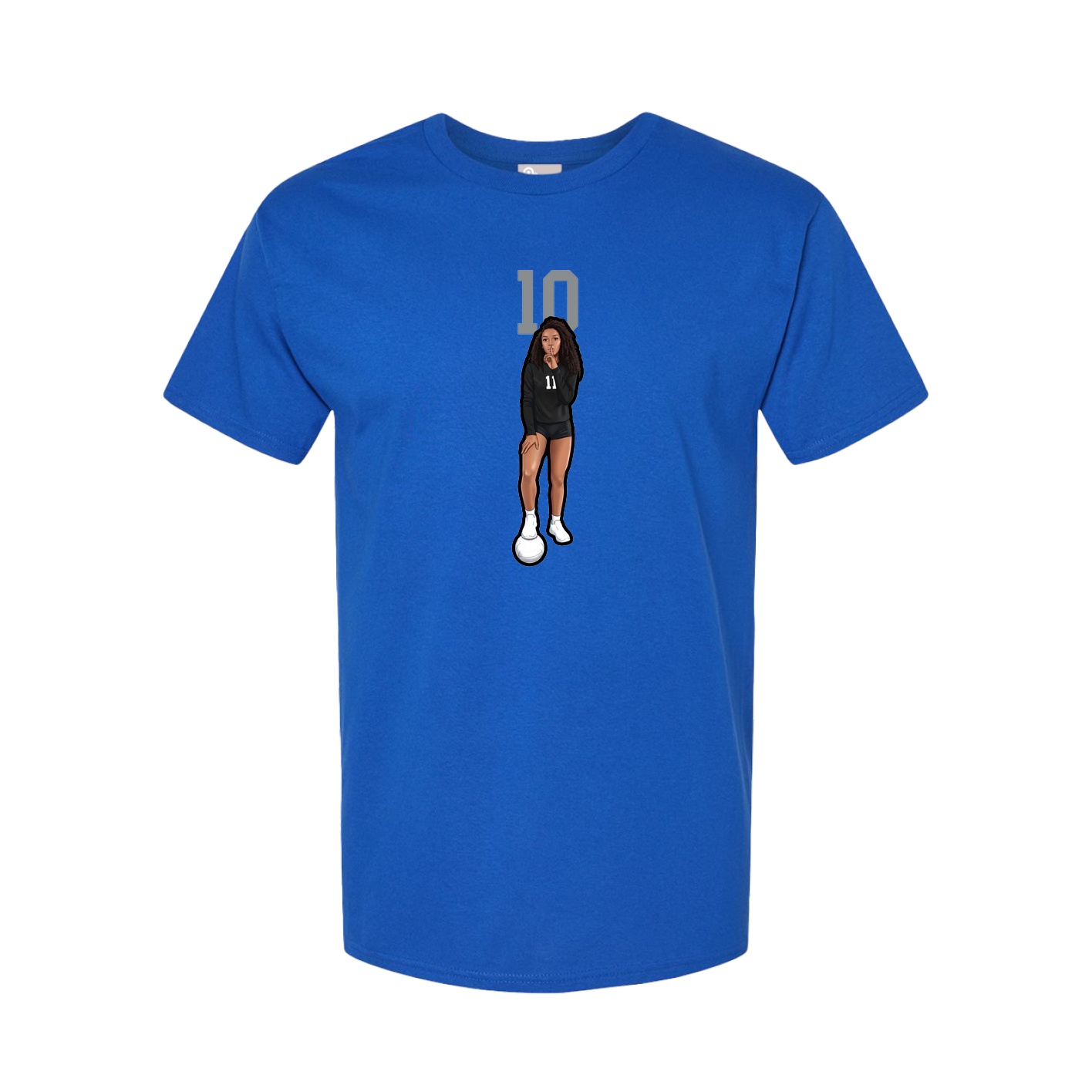 Youth Tee — Number Top in Royal