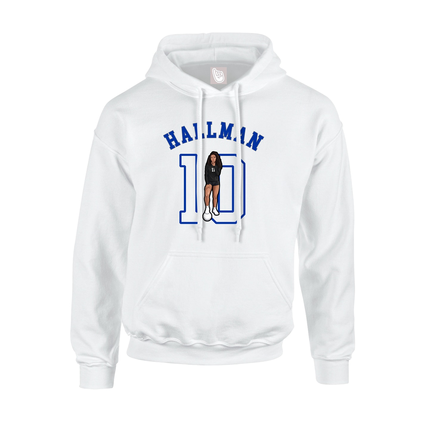 Youth Hoodie — Shirsey Arch in White