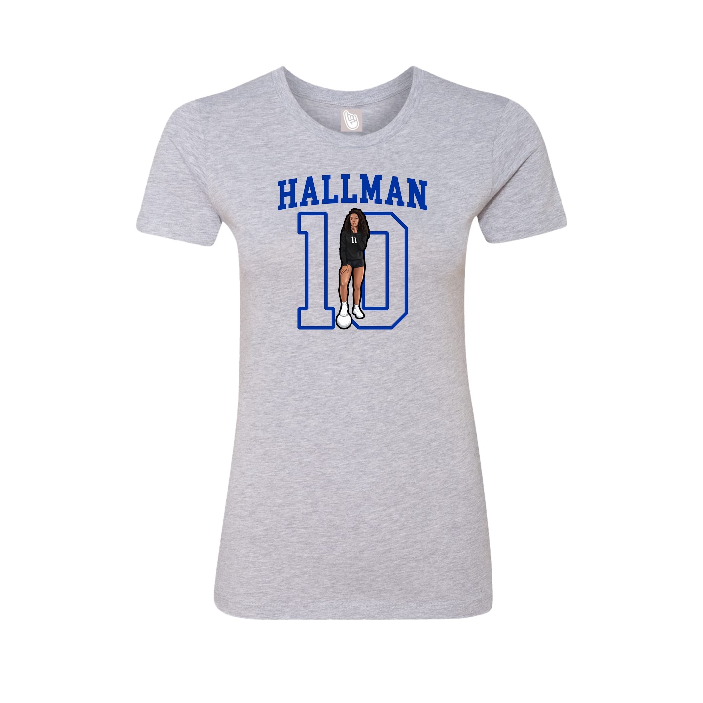 Fitted Women's Tee — Shirsey in Grey