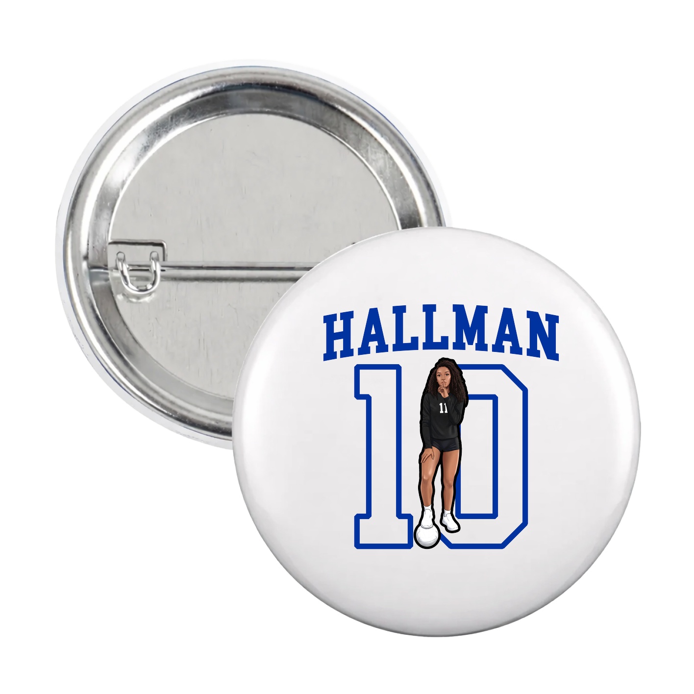 Game Day Button — Shirsey in White