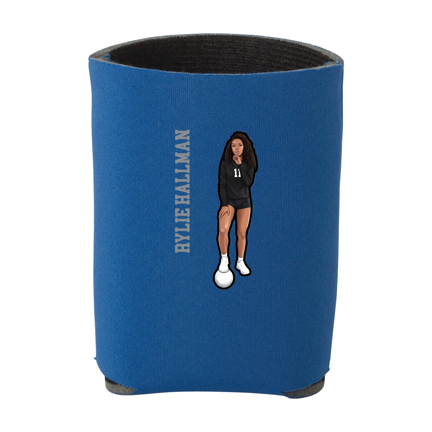 Can Holder — Name Vertical in Royal