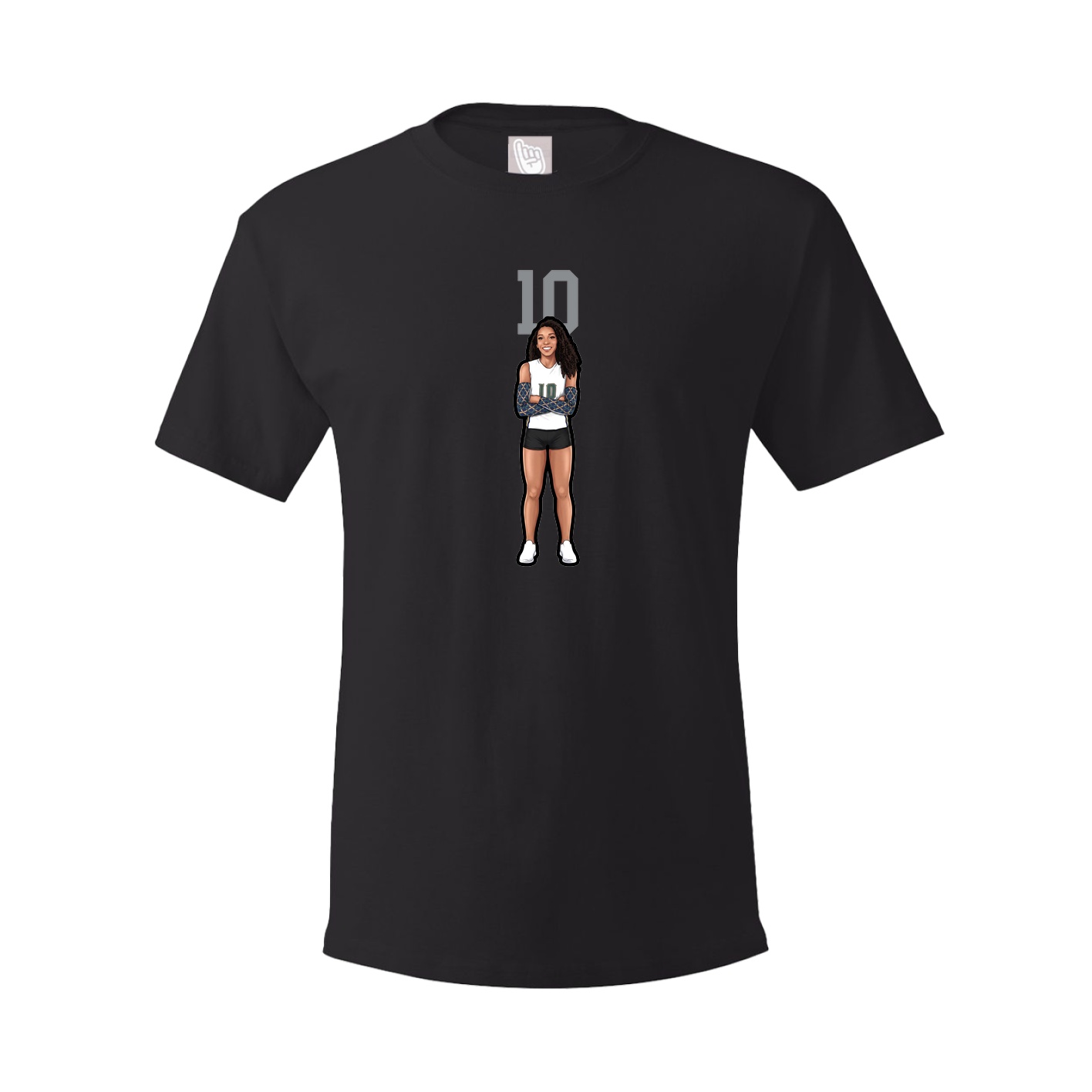 Tee — Number Top in Black
