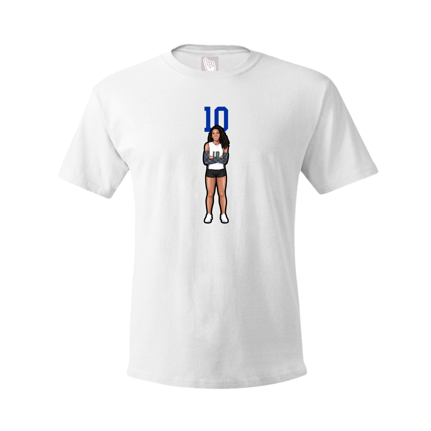 Tee — Number Top in White