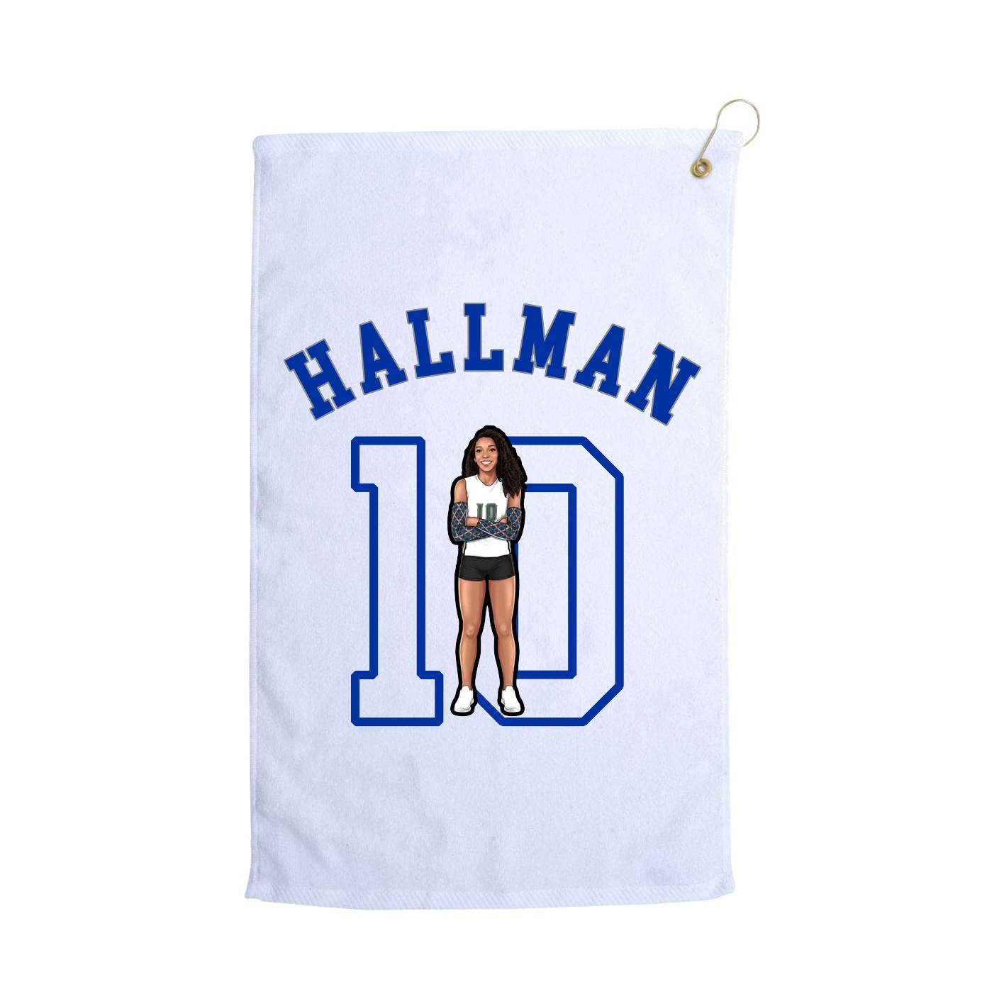 Golf Towel — Shirsey Arch in White