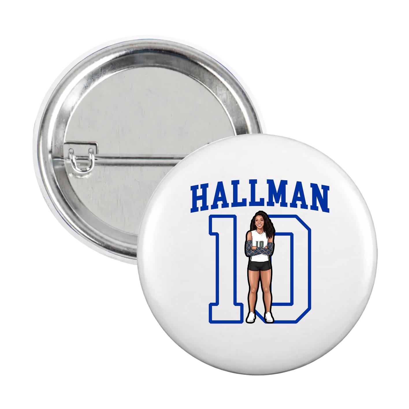 Game Day Button — Shirsey in White