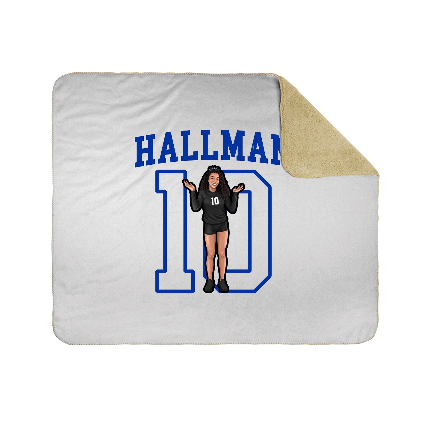 Throw Blanket — Shirsey in White