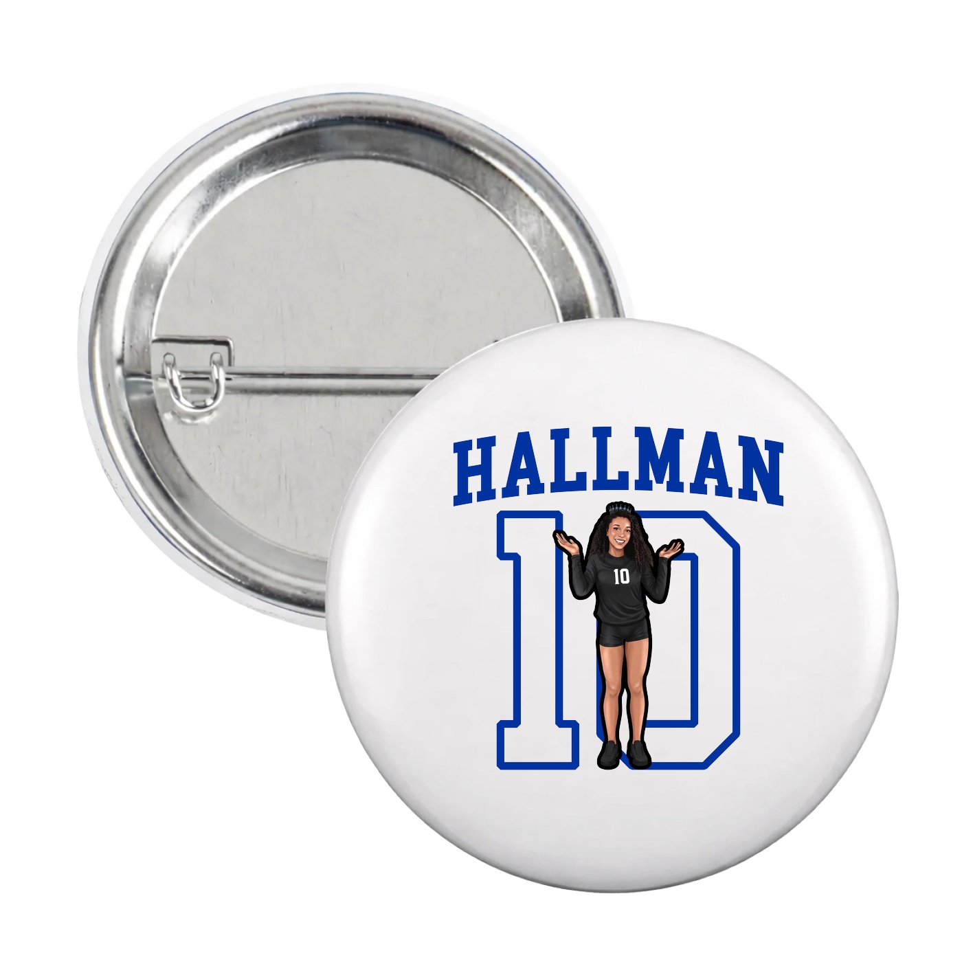 Game Day Button — Shirsey in White