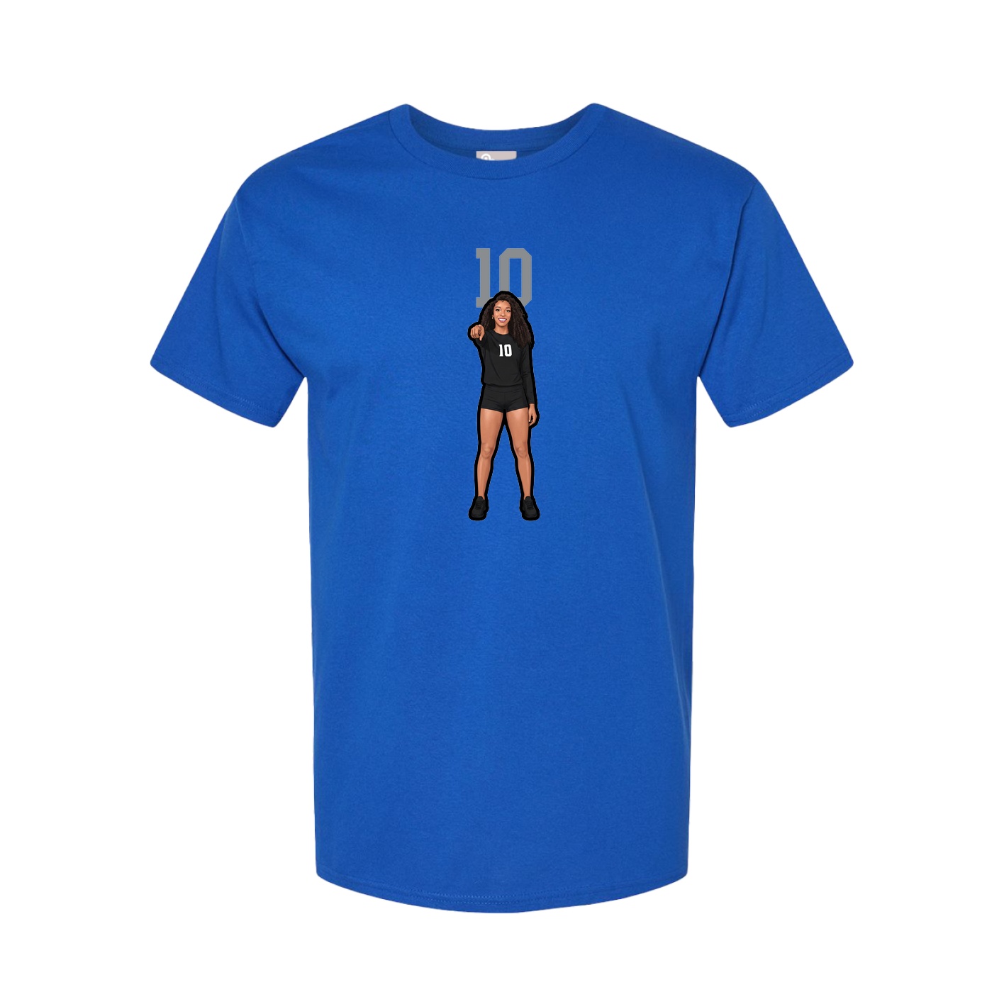Youth Tee — Number Top in Royal