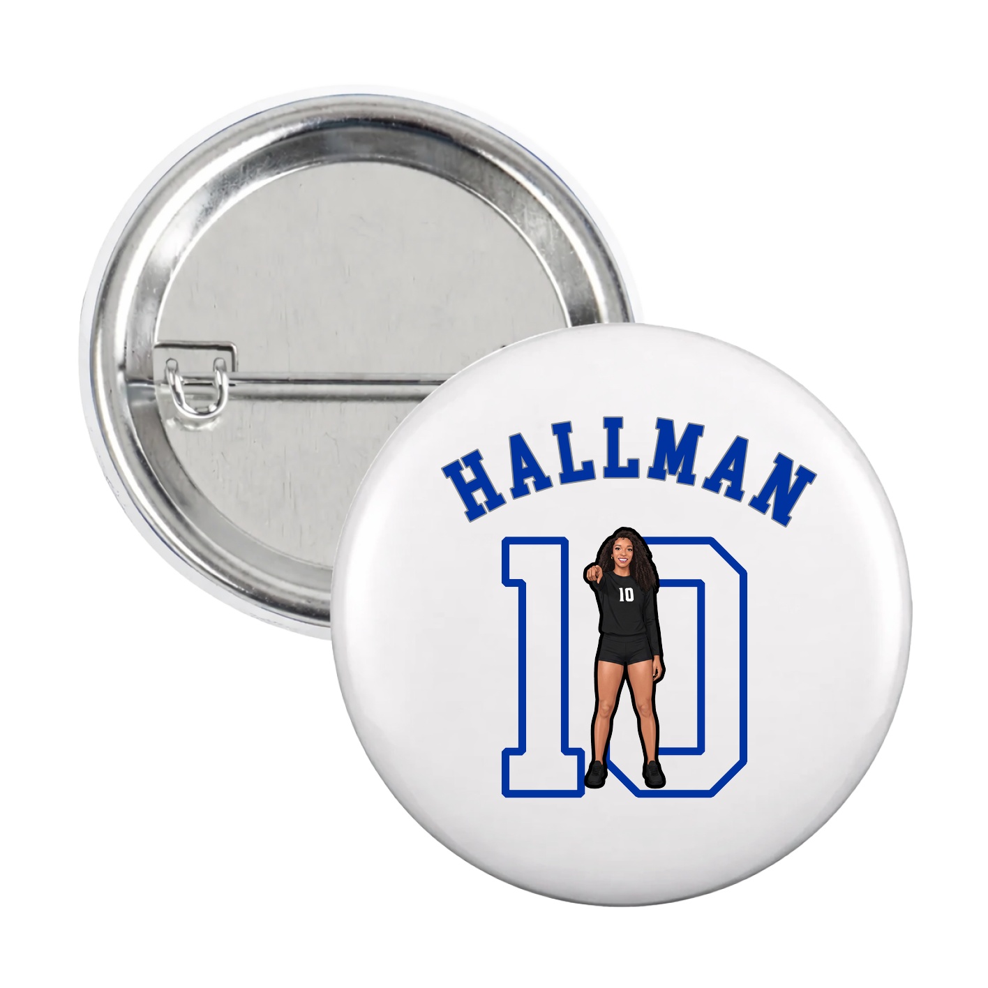 Game Day Button — Shirsey Arch in White