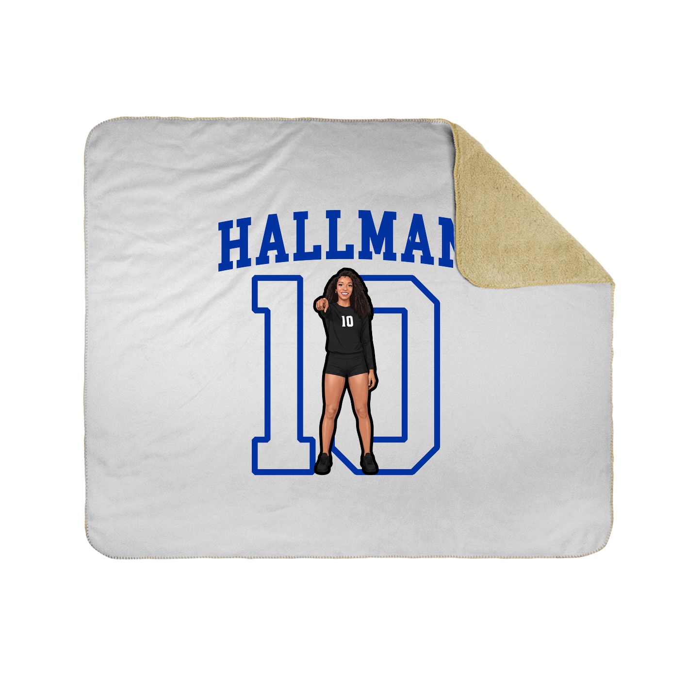 Throw Blanket — Shirsey in White
