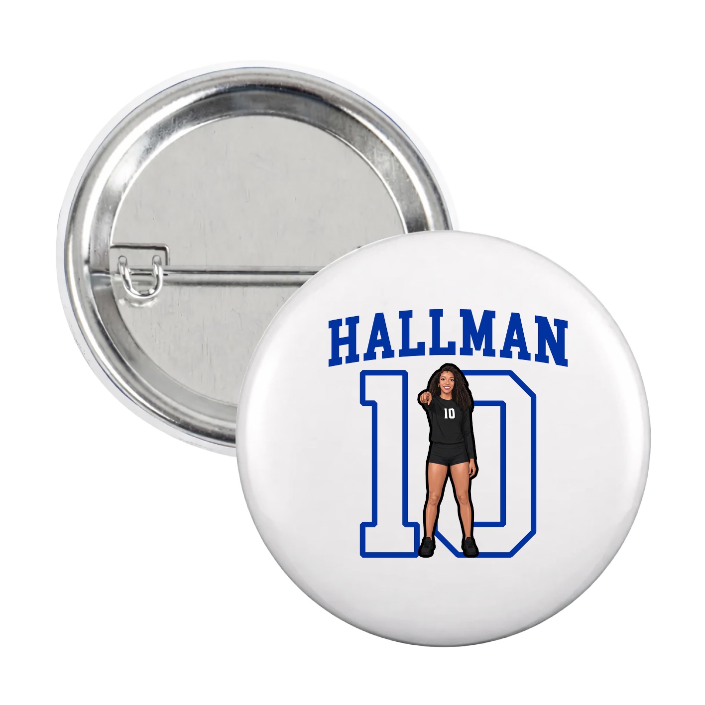 Game Day Button — Shirsey in White