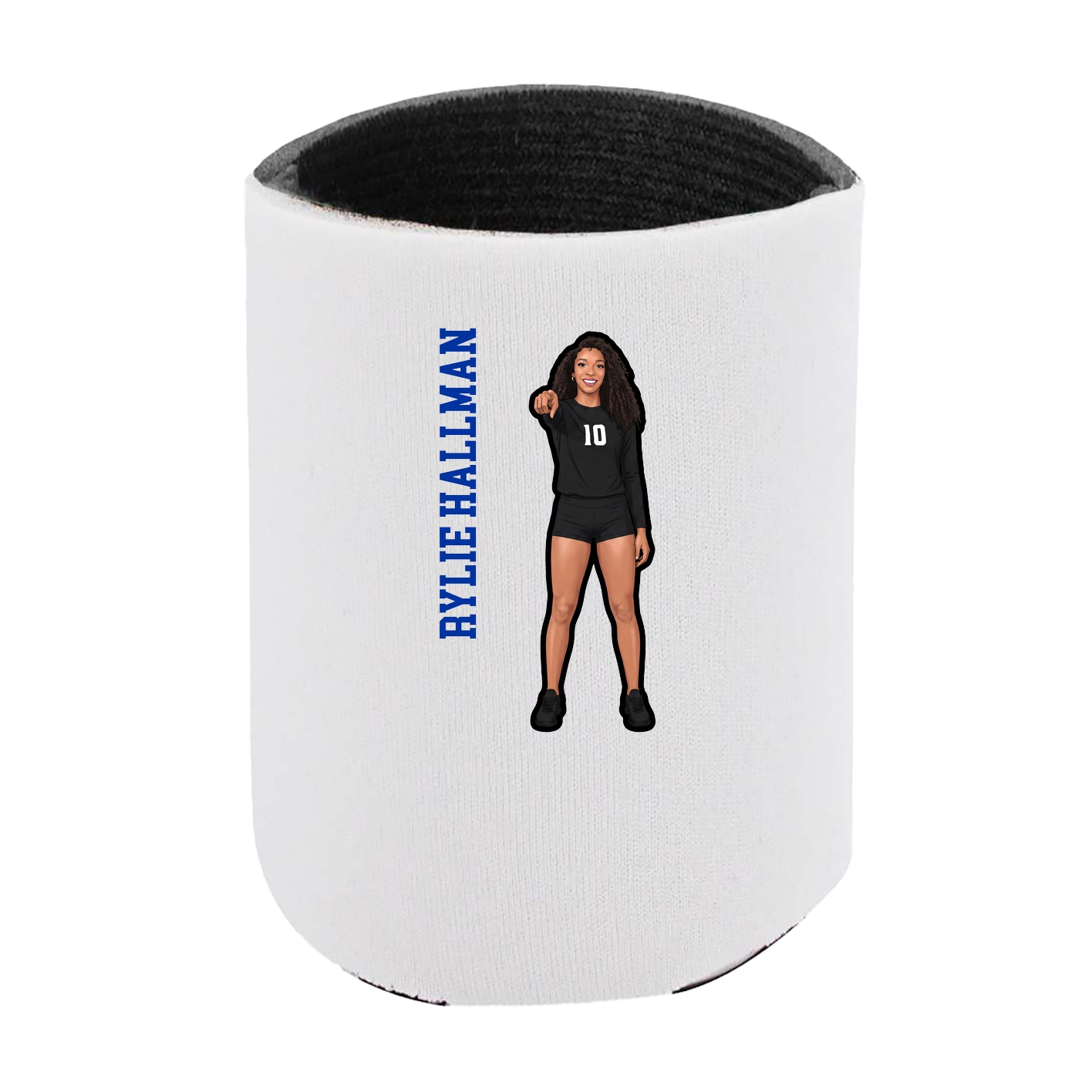 Can Holder — Name Vertical in White