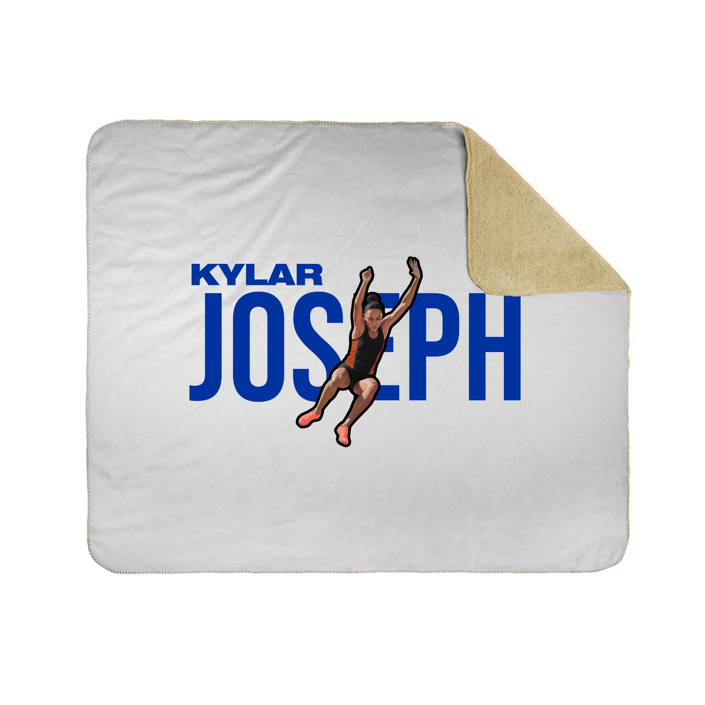 Throw Blanket — Player Name in White