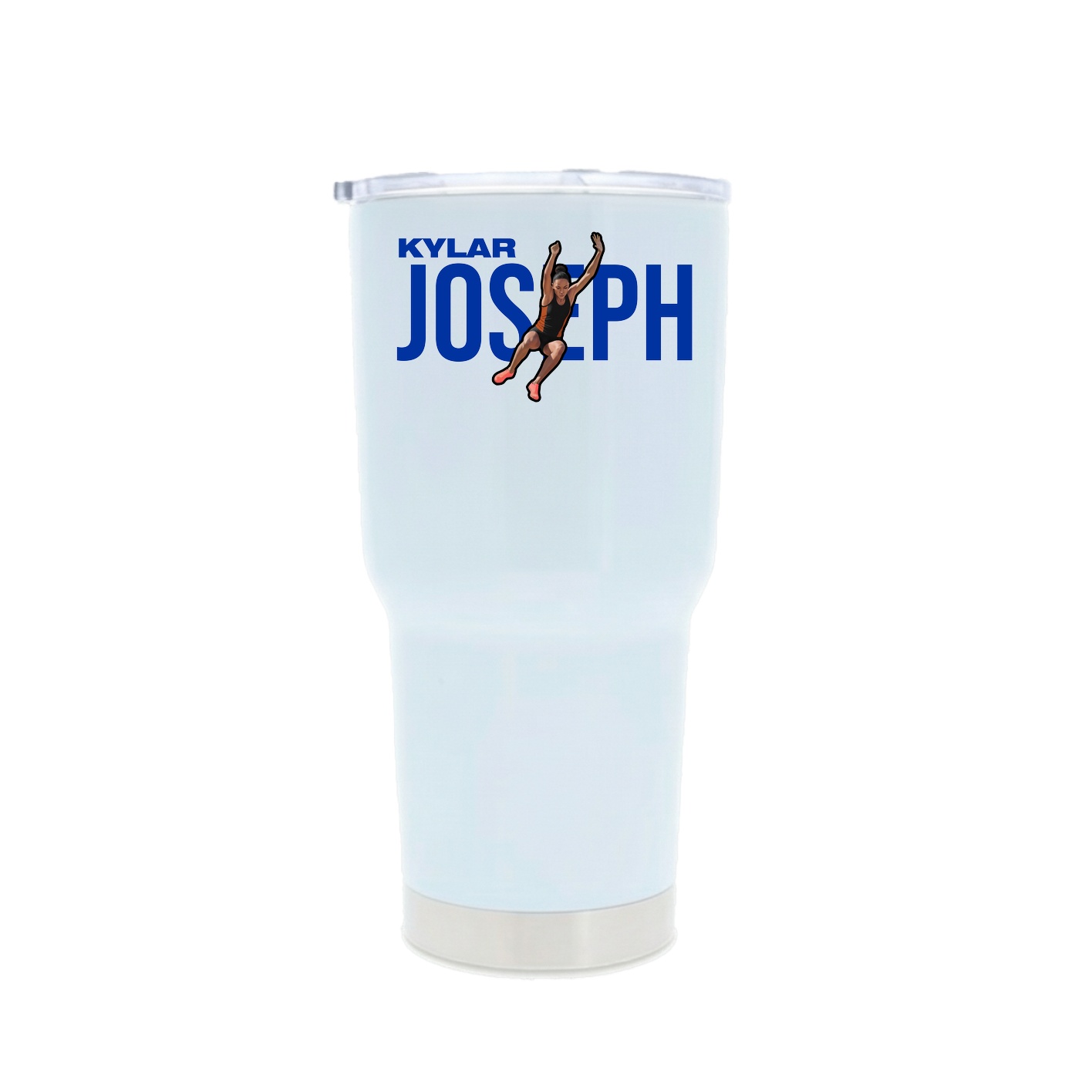 30oz Stainless Steel Tumbler — Player Name in White