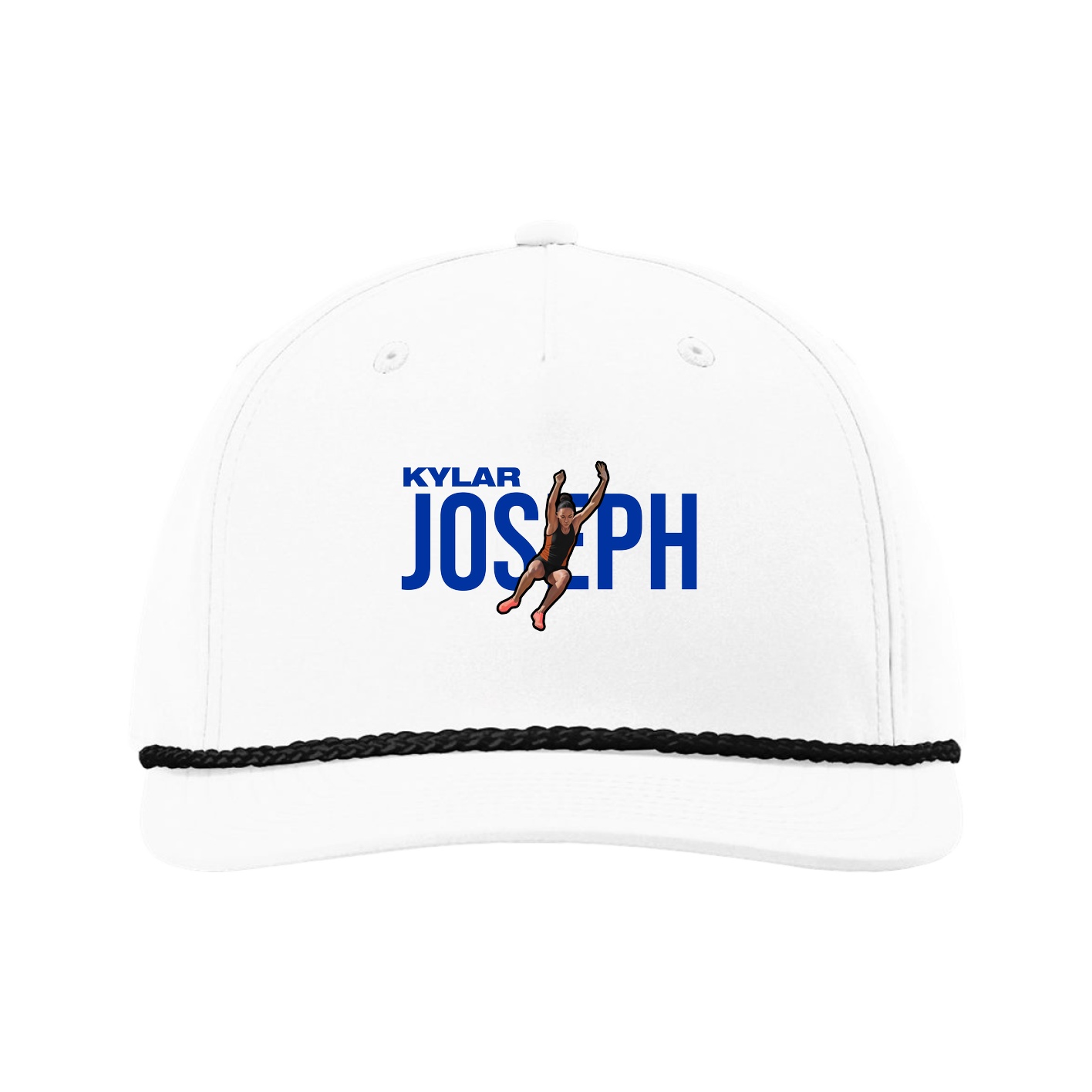 Five-Panel Classic Rope Cap — Player Name in White