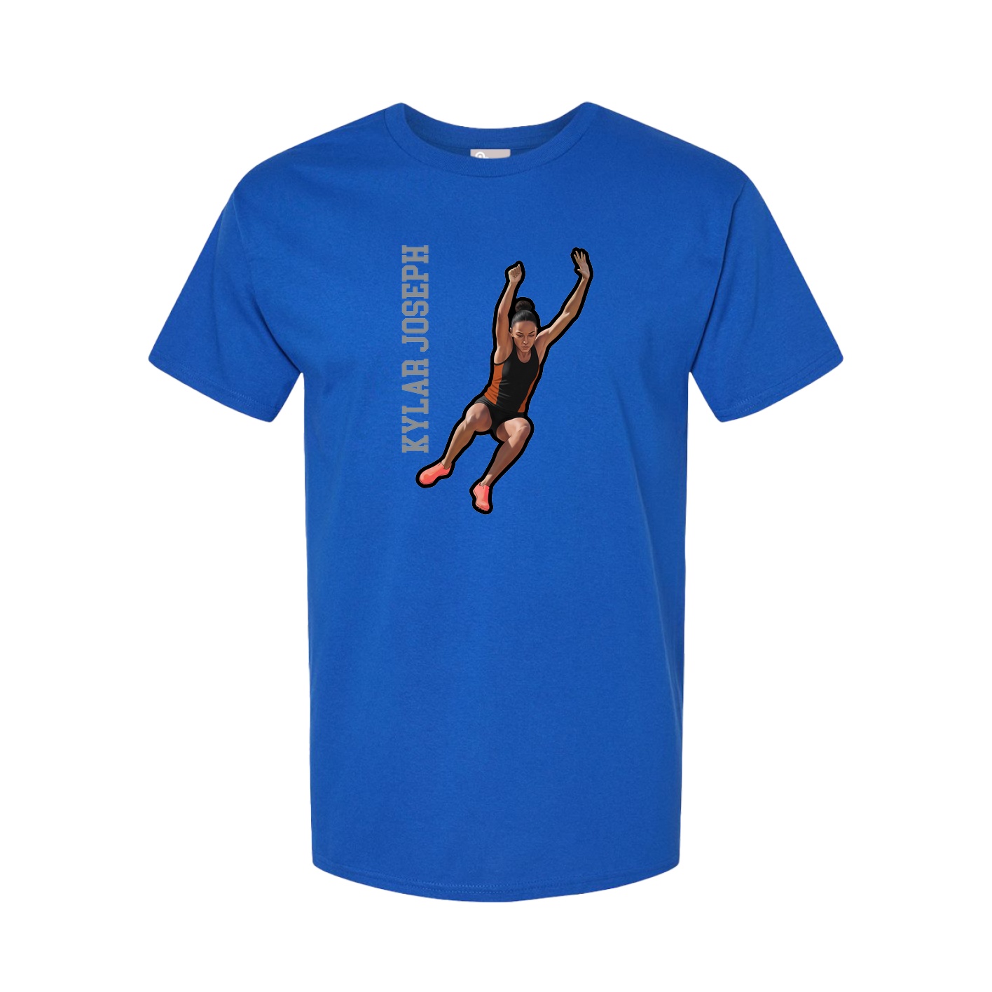 Tee — Name Vertical in Royal