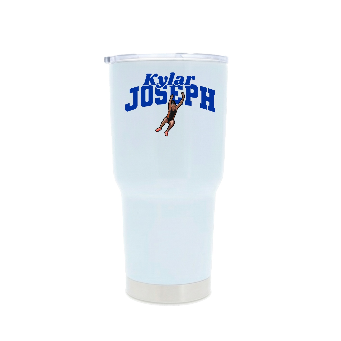 30oz Stainless Steel Tumbler — Signature Arch in White