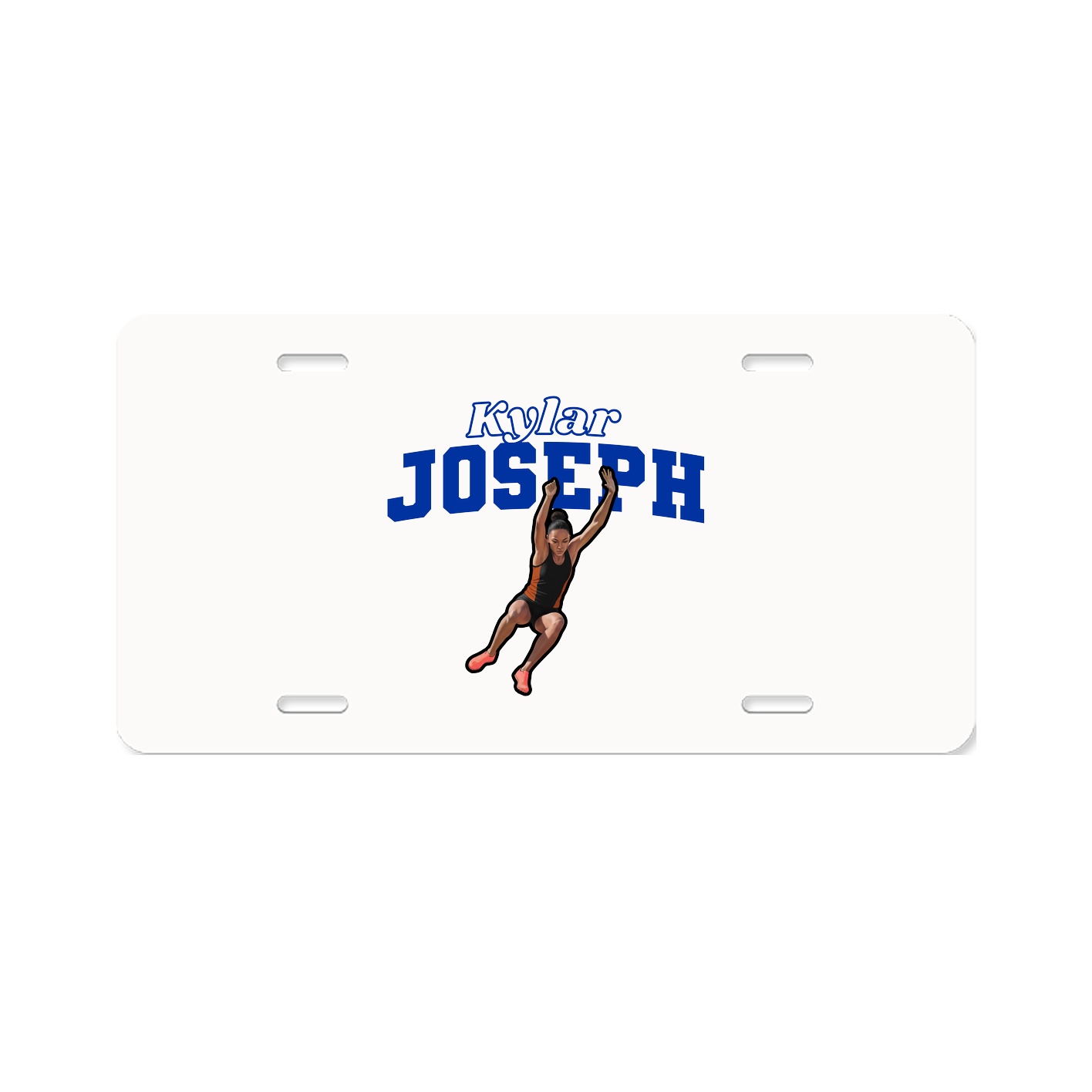 License Plate — Name Arch in Classic