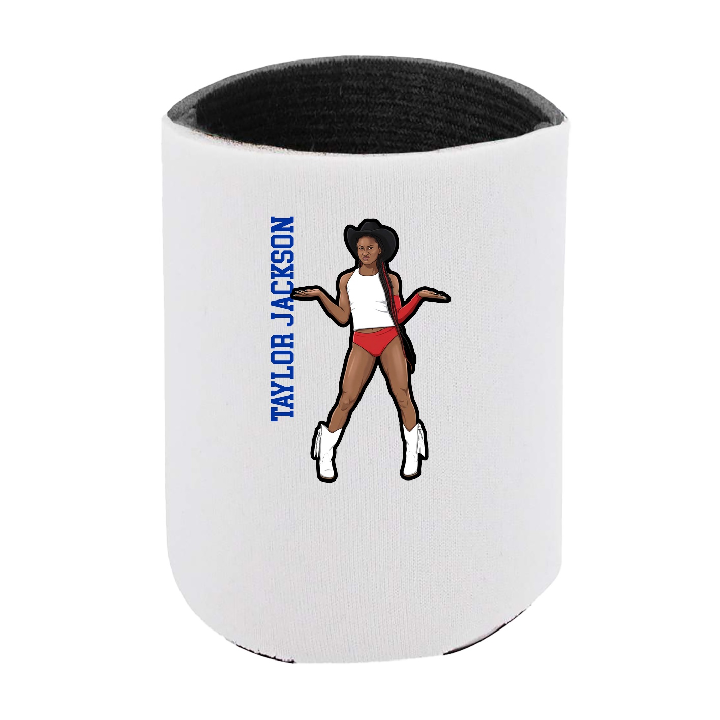 Can Holder — Name Vertical in White