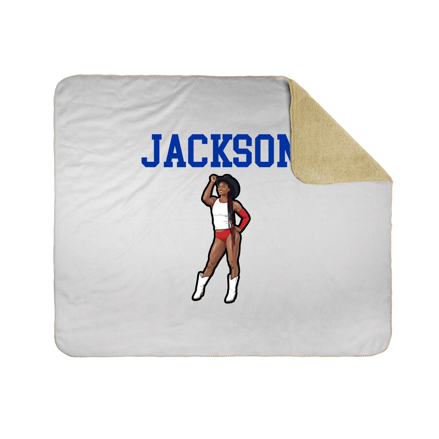 Throw Blanket — Shirsey in White