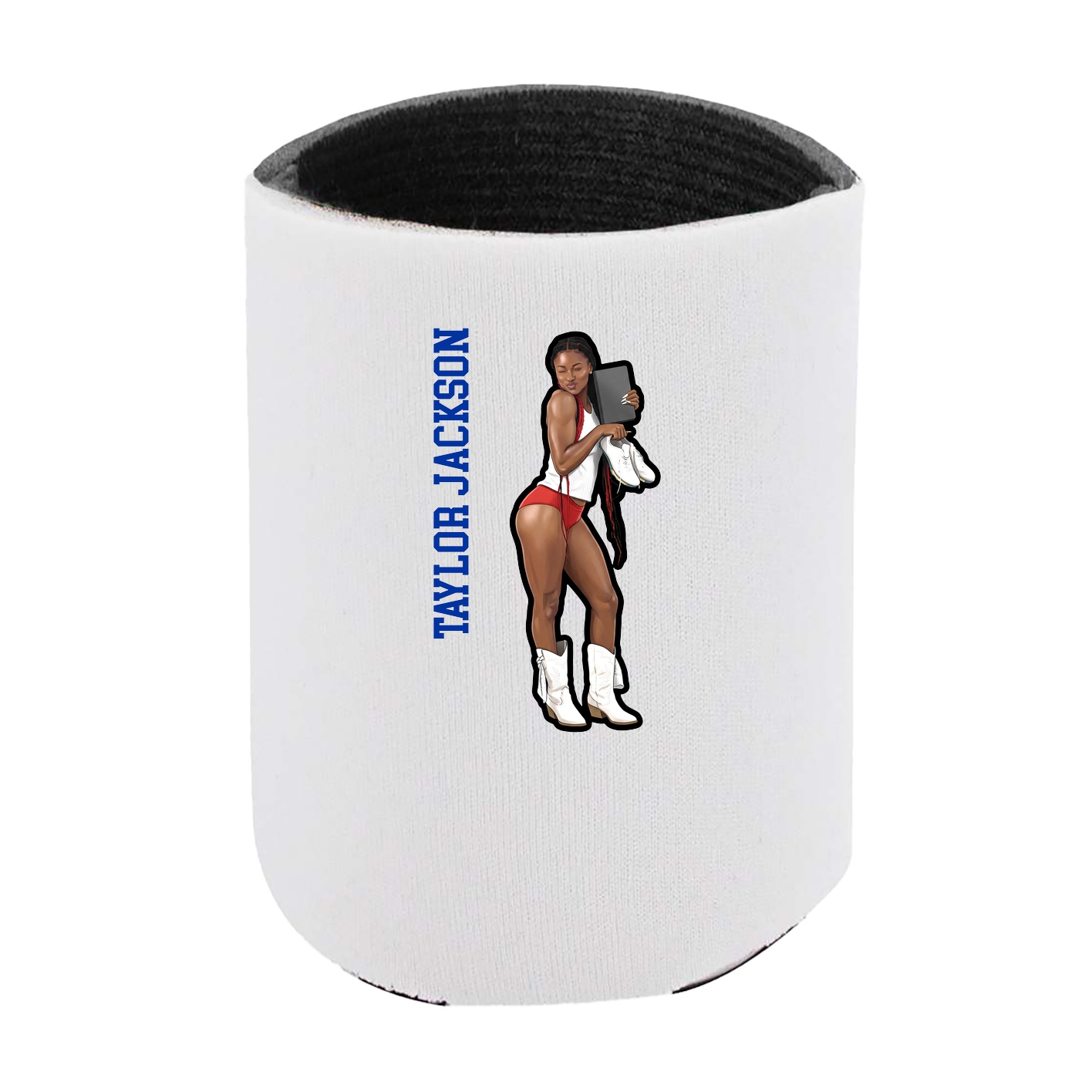 Can Holder — Name Vertical in White