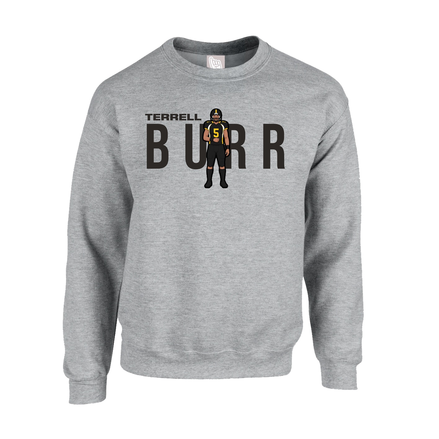 Fleece Crew — Player Name in Grey