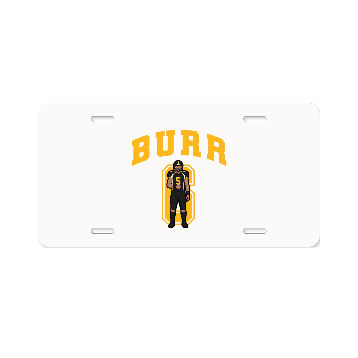 License Plate — Number in Classic