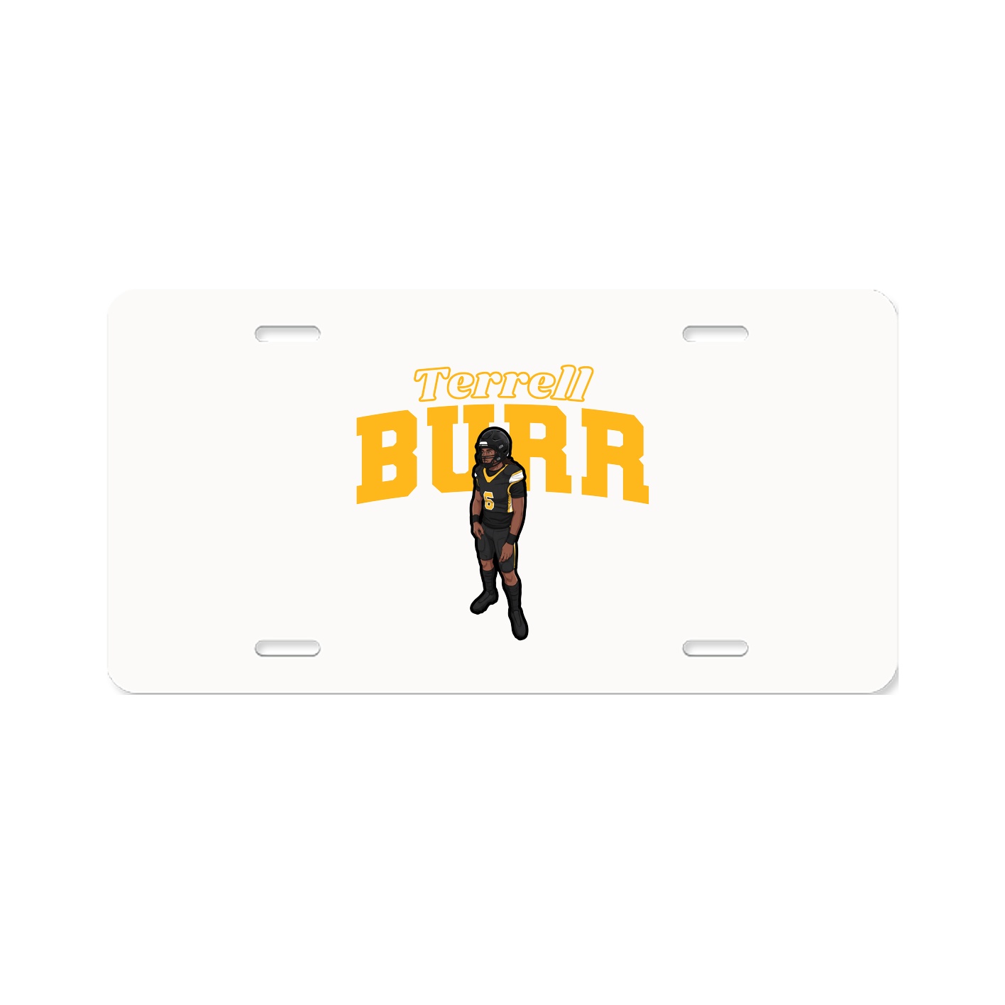 License Plate — Name Arch in Classic