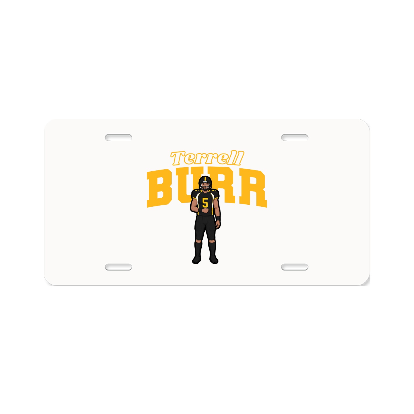 License Plate — Name Arch in Classic