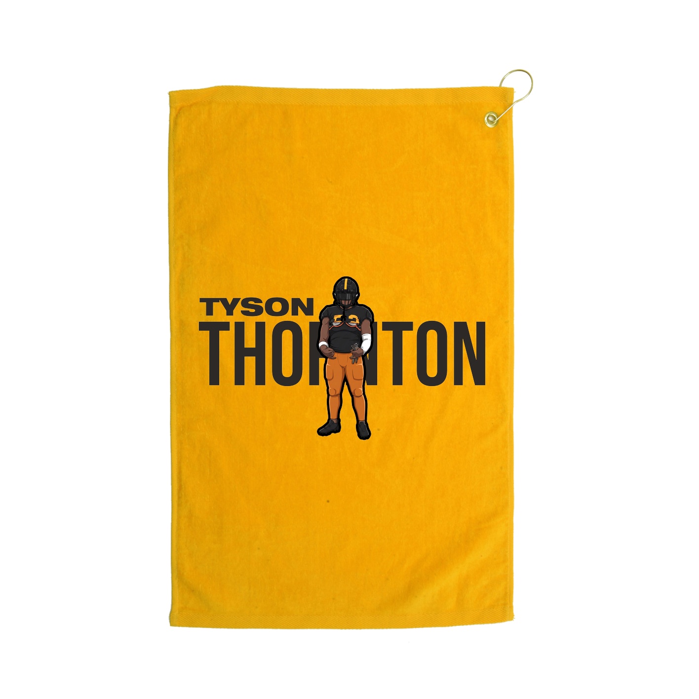 Golf Towel — Player Name in Gold