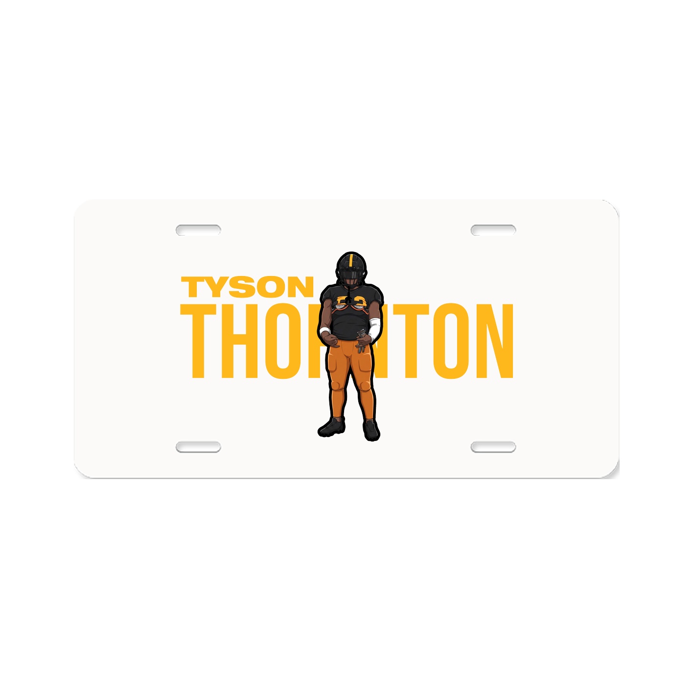 License Plate — Player Name in Classic