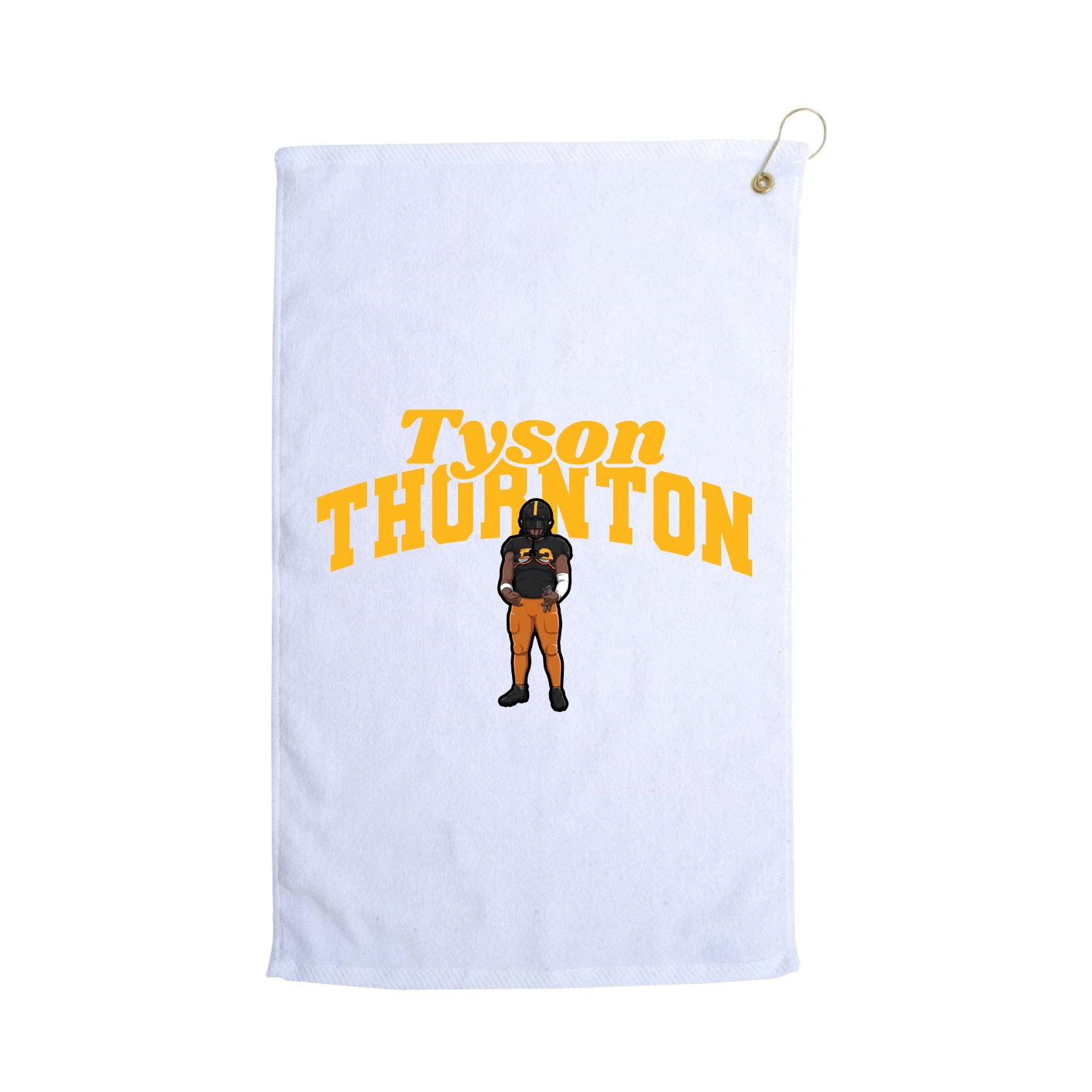 Golf Towel — Signature Arch in White