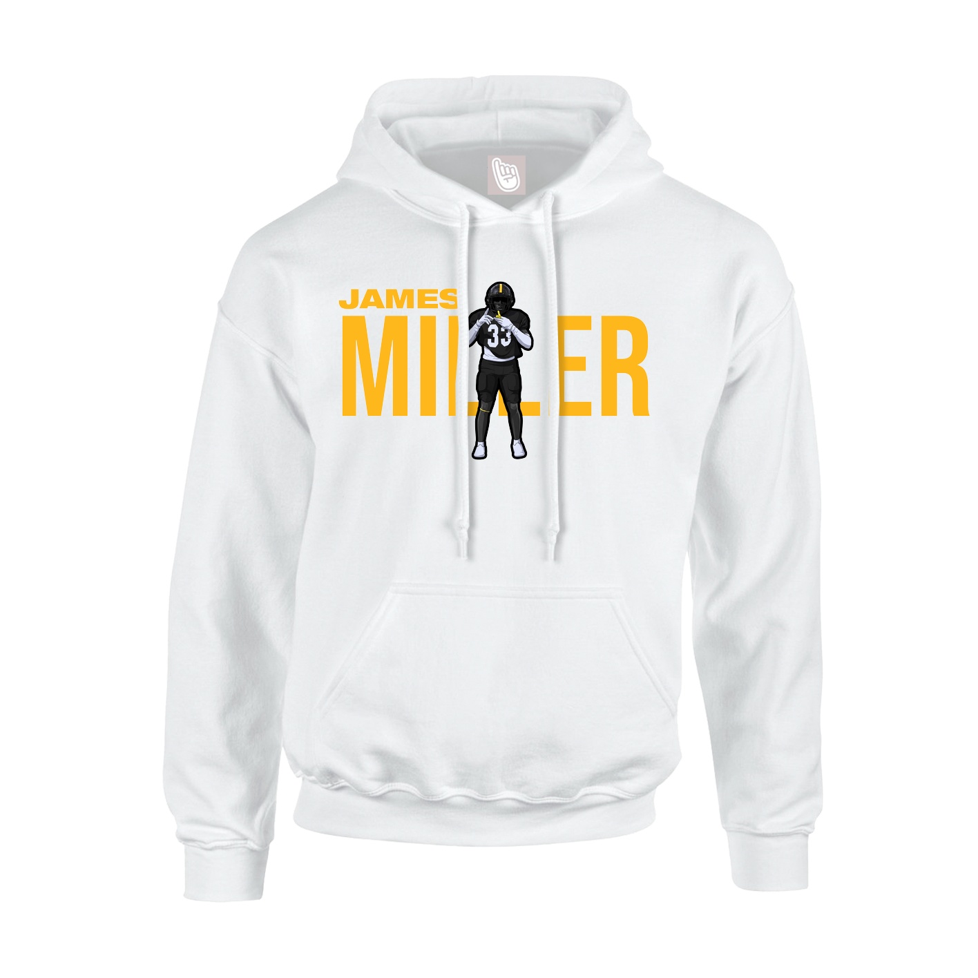 Hoodie — Player Name in White