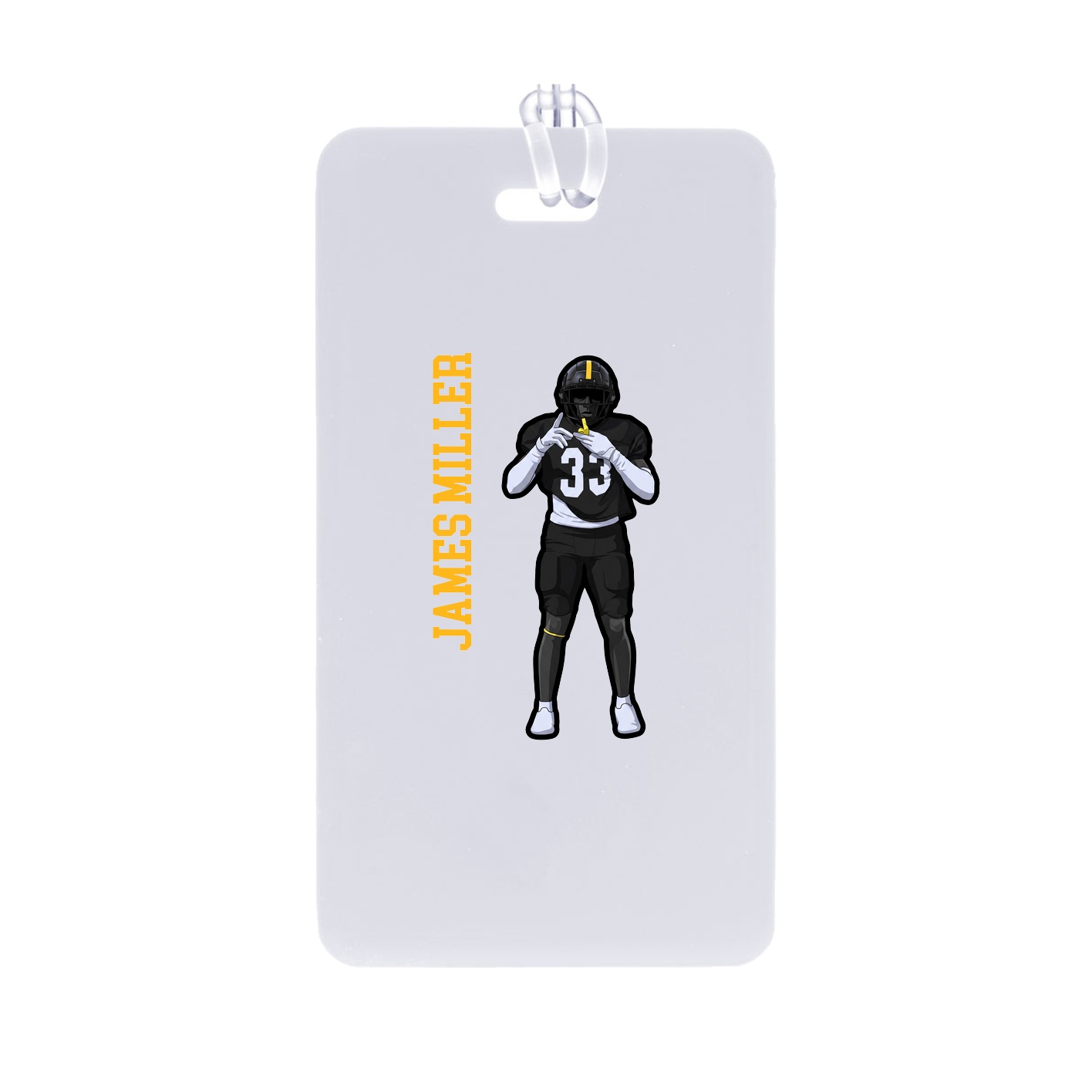Bag Tag — Name Vertical in Classic