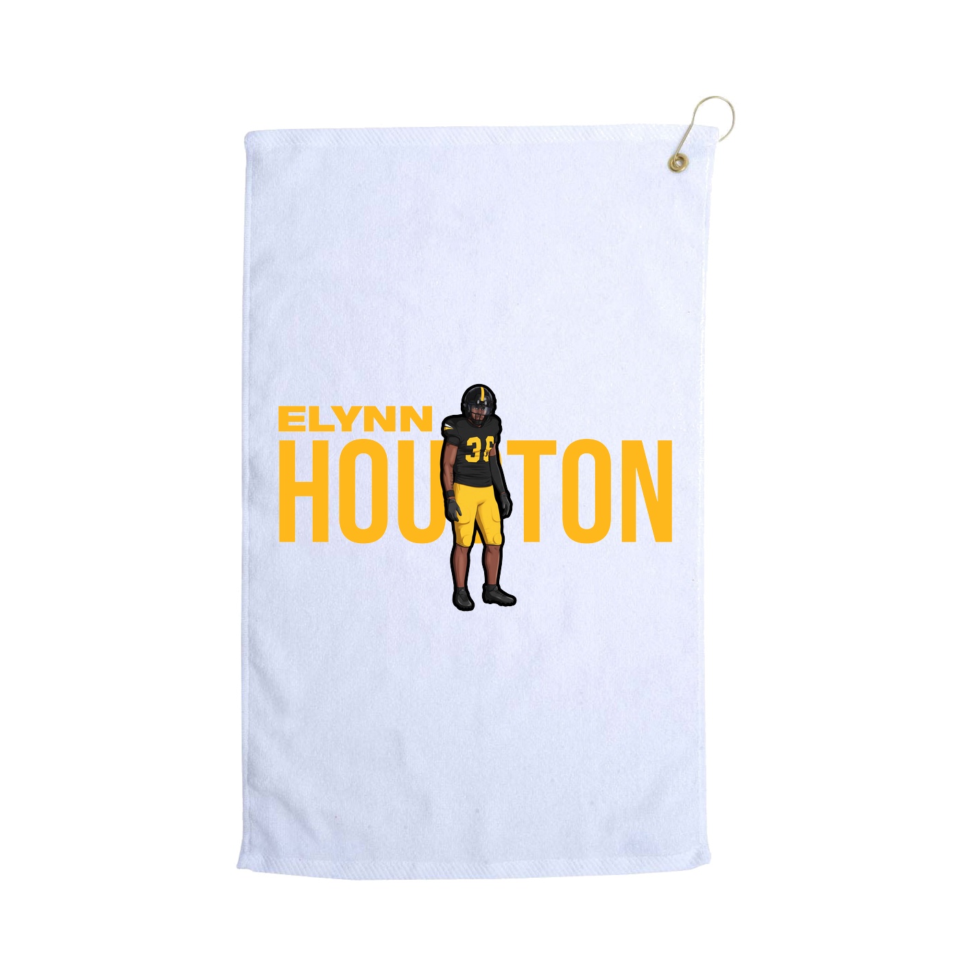 Golf Towel — Player Name in White