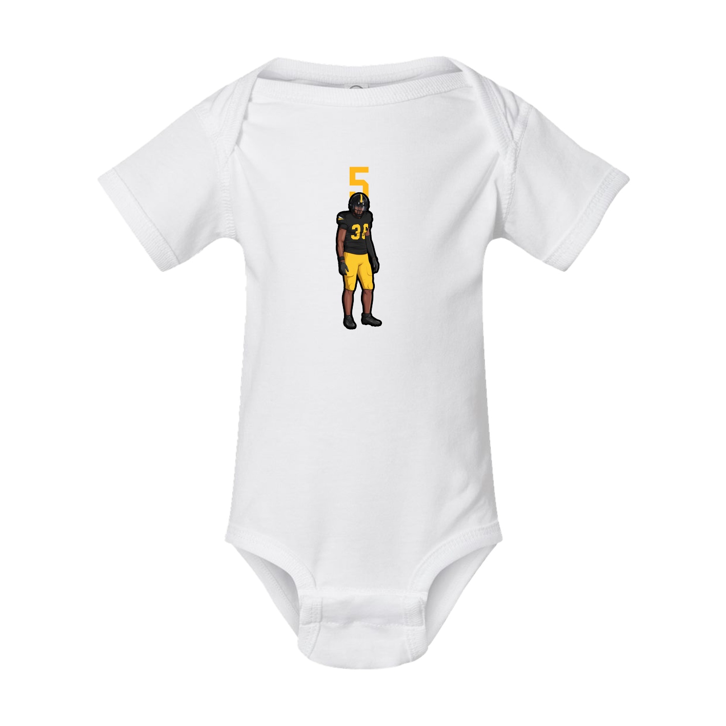 Baby Onesie — Number Top in White