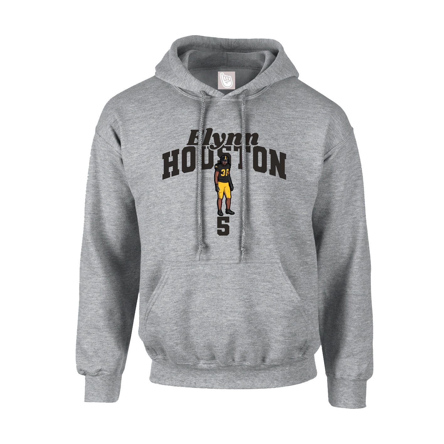 Youth Hoodie — Signature Arch in Grey