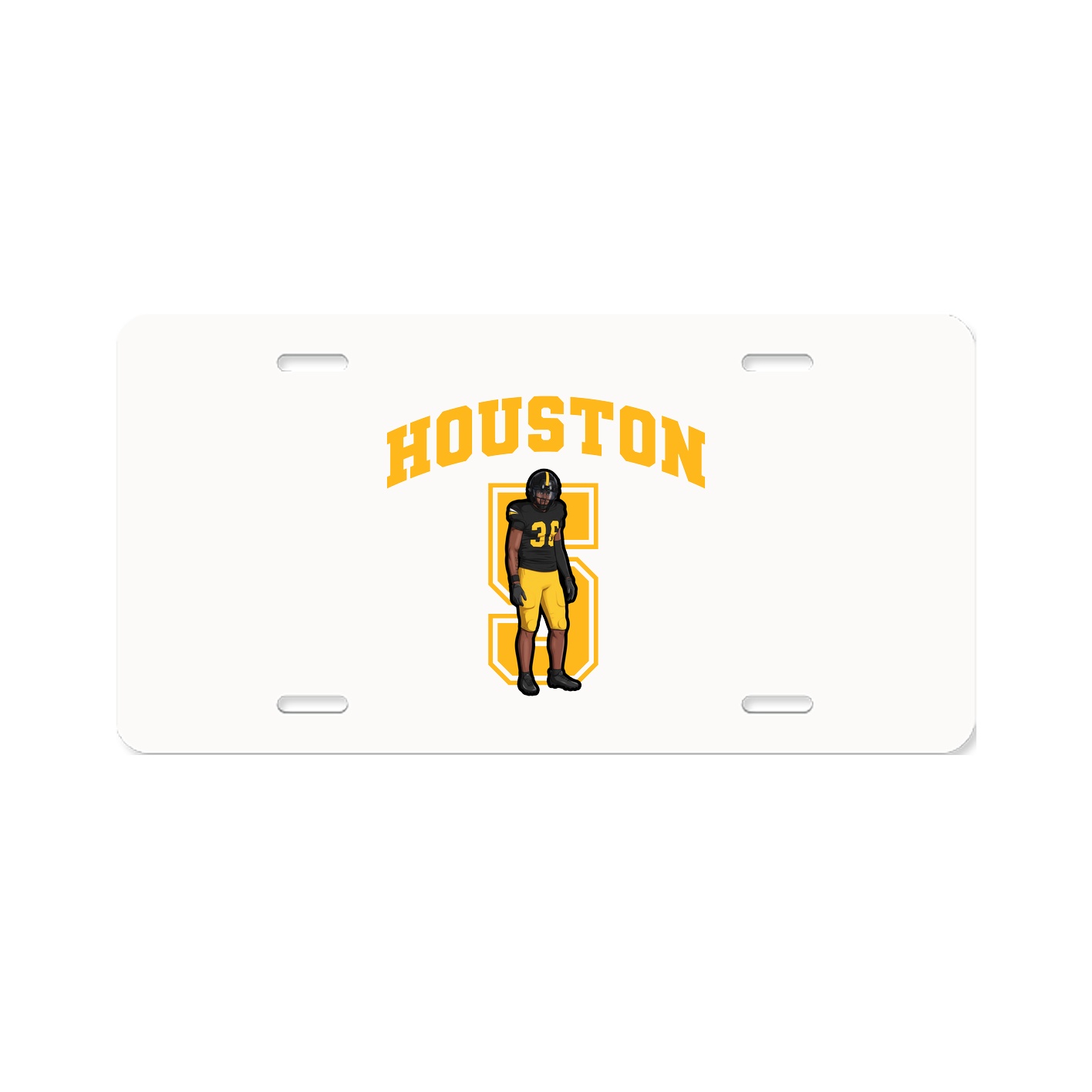 License Plate — Number in Classic
