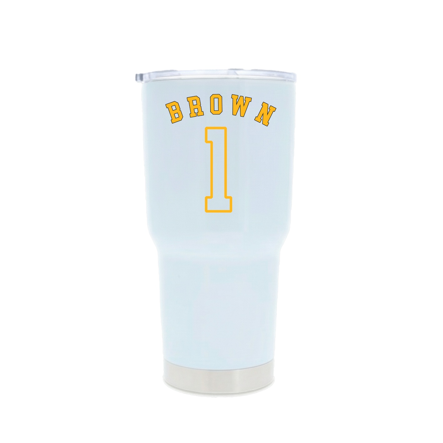 30oz Stainless Steel Tumbler — Shirsey Arch in White