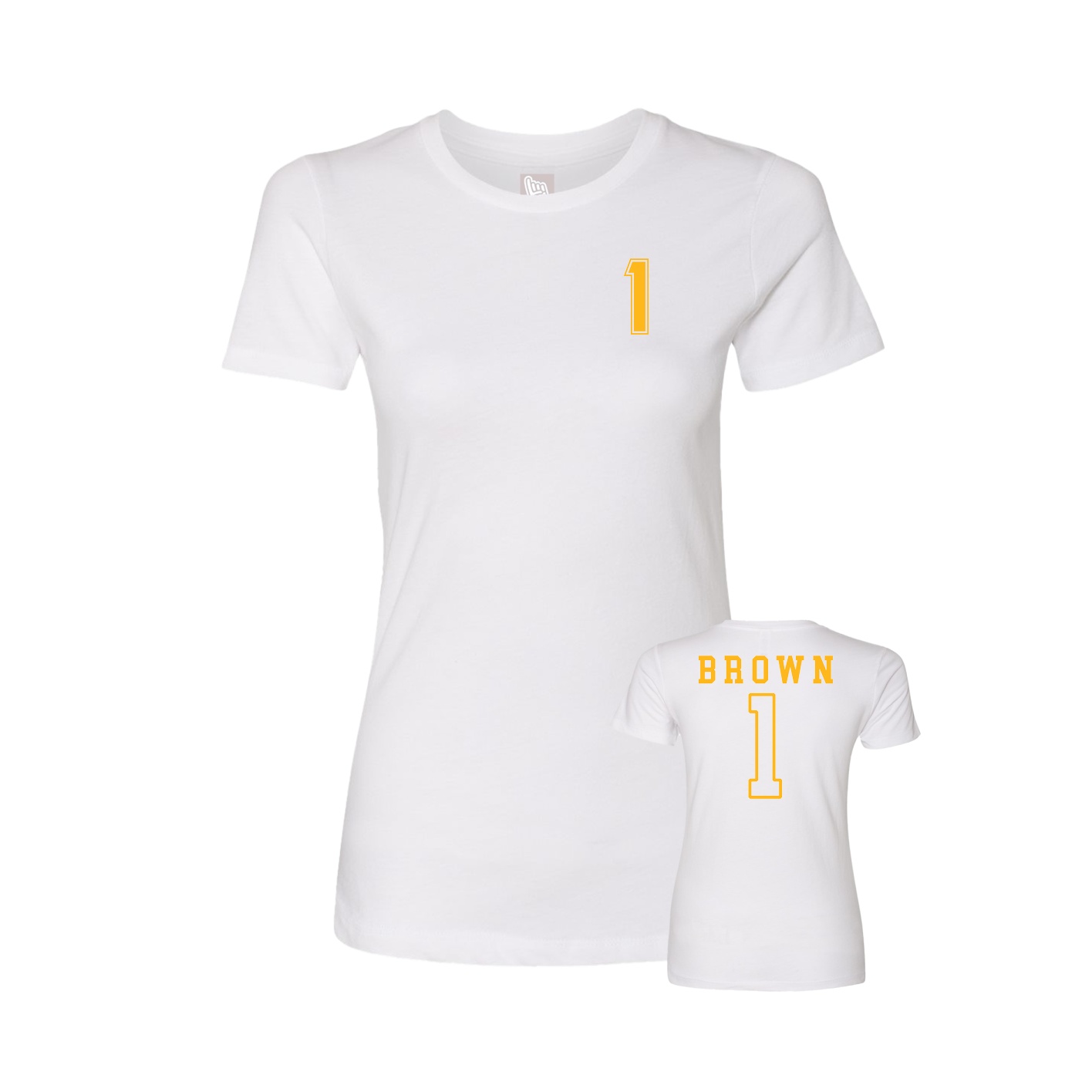 Womens Tee — Chest Back in White