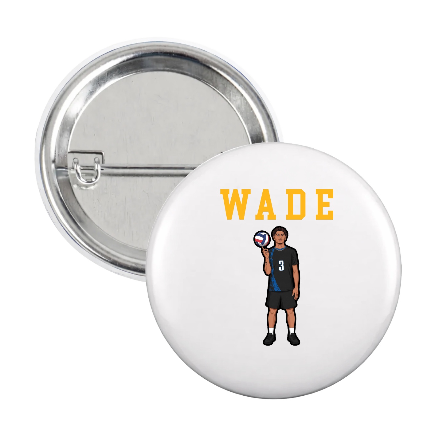 Game Day Button — Shirsey in White