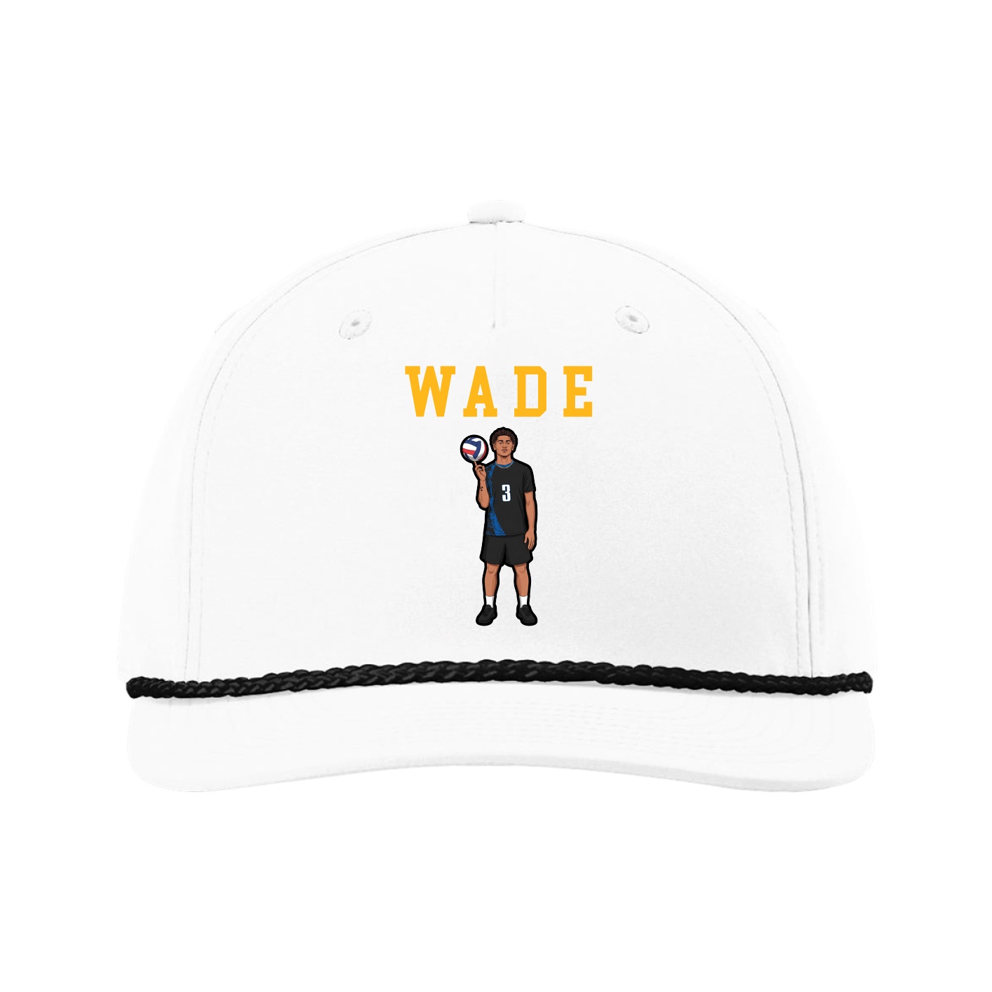 Five-Panel Classic Rope Cap — Shirsey in White
