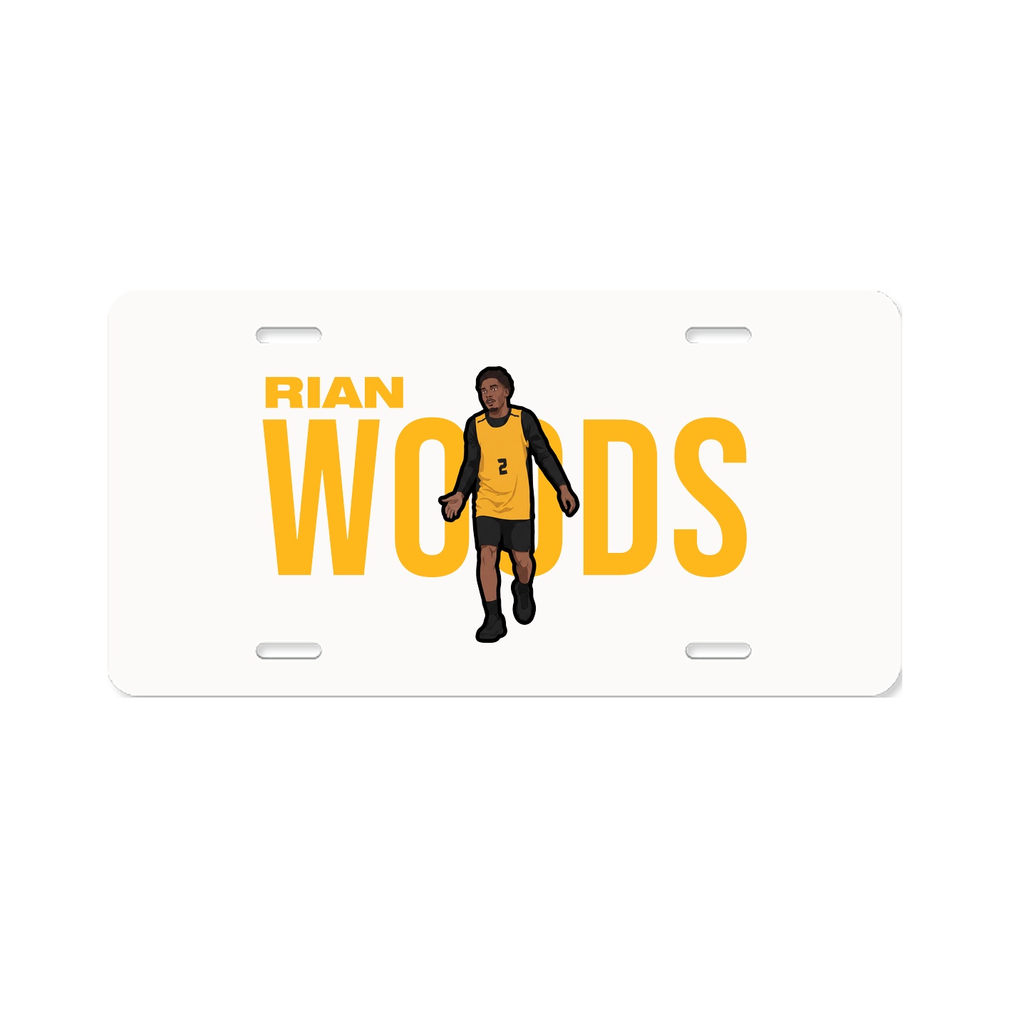 License Plate — Player Name in Classic