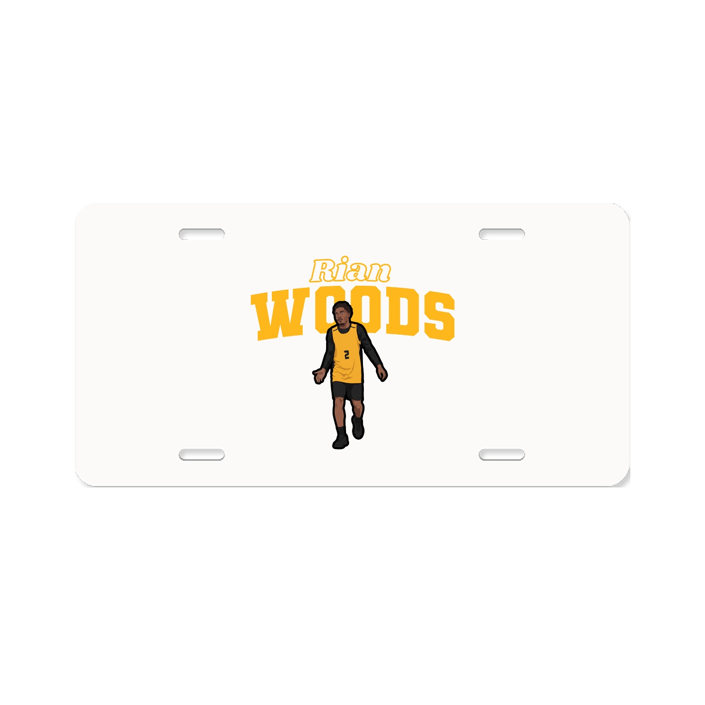License Plate — Name Arch in Classic