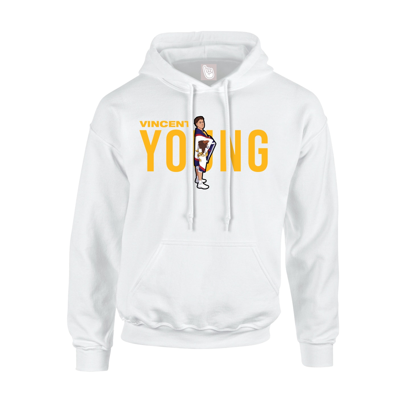 Hoodie — Player Name in White
