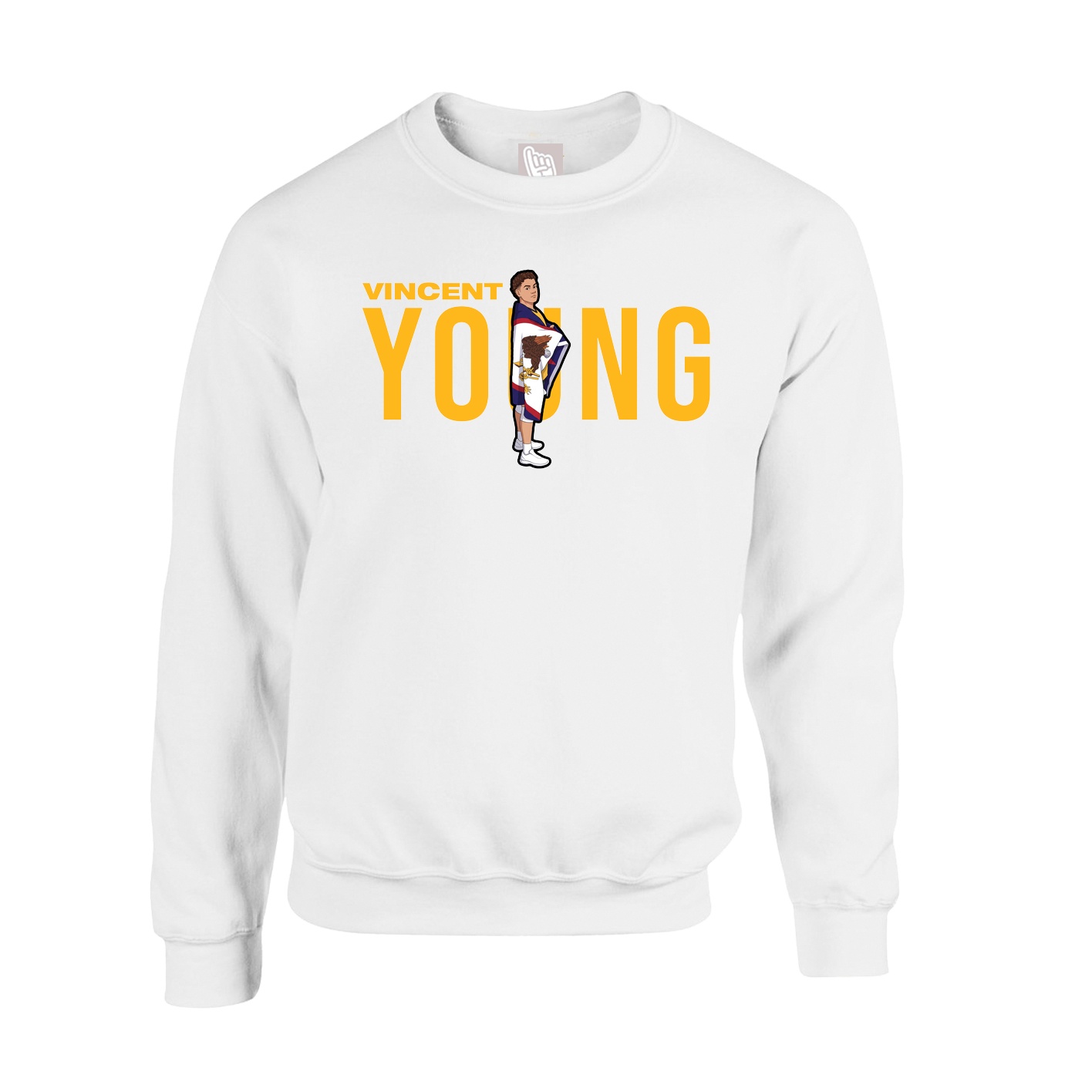Fleece Crew — Player Name in White