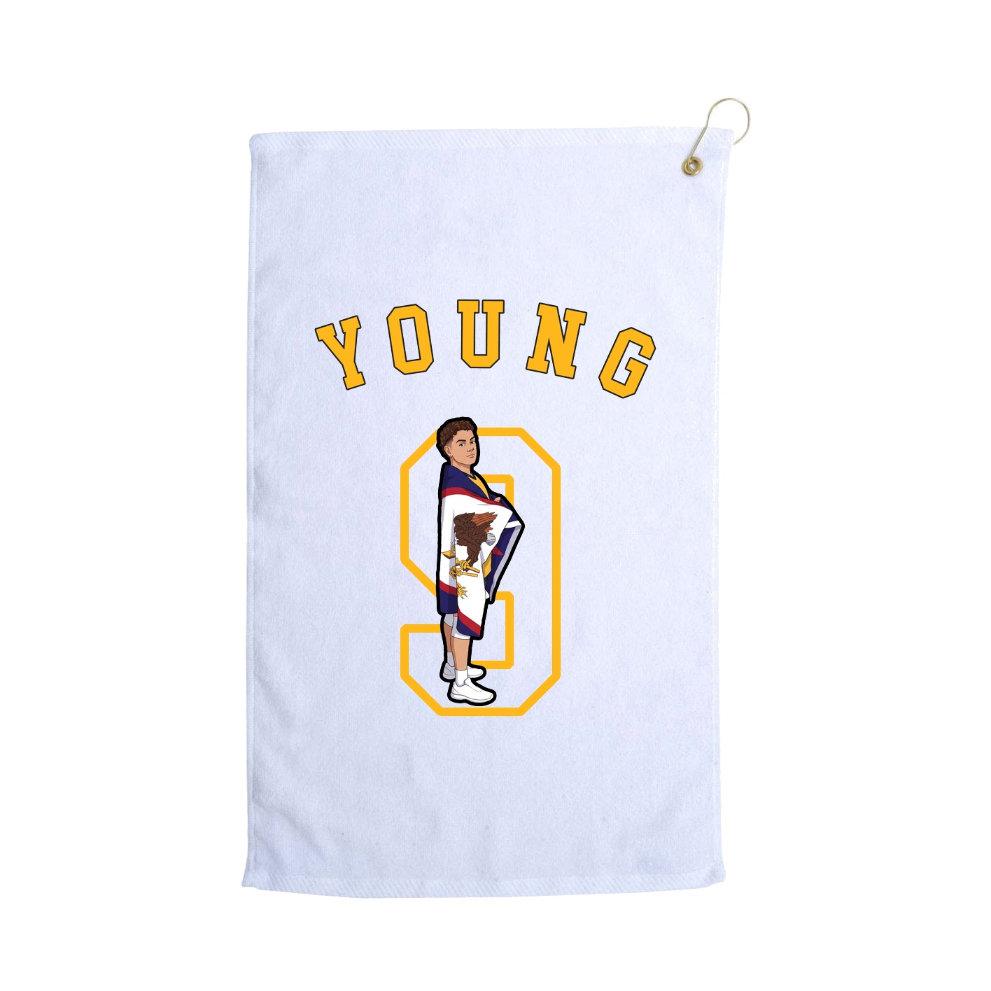 Golf Towel — Shirsey Arch in White