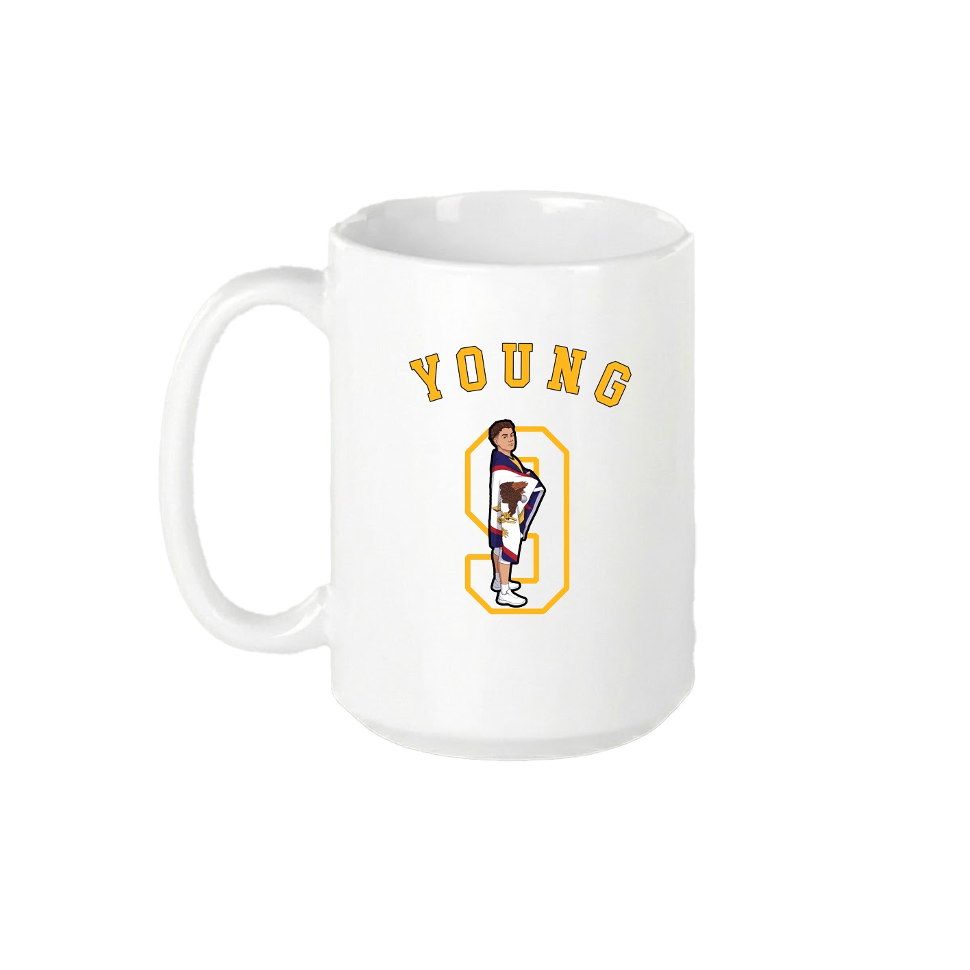 15oz Coffee Mug — Shirsey Arch in White
