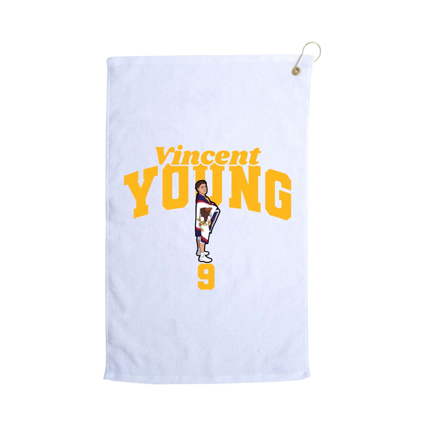 Golf Towel — Signature Arch in White