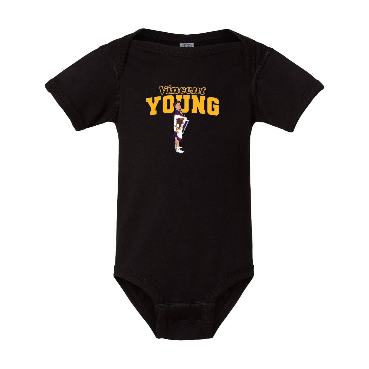 Baby Onesie — Name Arch in Black